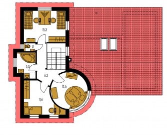 Mirror image | Floor plan of second floor - TREND 277
